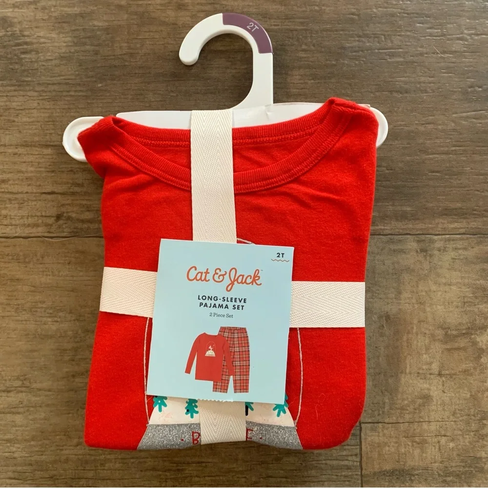 New Cat & Jack Christmas Holiday pajamas